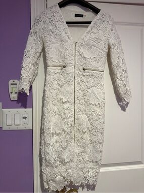 Women’s white lace dress